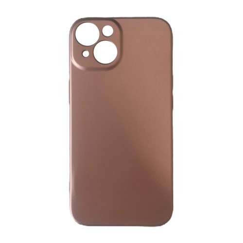 Θήκη σιλικόνης TPU  soft mat για Apple iPhone 14 - Ροζ Χρυσό