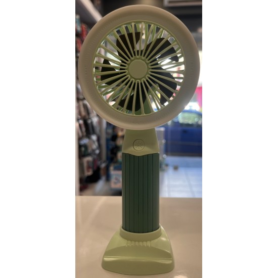 Φορητος Ανεμιστηρας Χειρος TML-277 Mini Green Fan