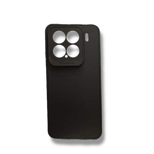  Back Cover Σιλικόνης Matte Μαύρο Xiaomi 15