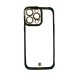 Fashion Gold Frame Back Cover Σιλικόνης Πράσινο (iPhone 16 Pro Max)