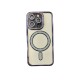 Luxury Magsafe Strass and Glitter Case Apple iPhone 16 Pro Purple