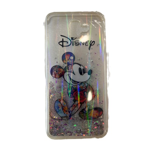 Back Cover με Υγερό Glitter με Σχέδιο Mickey Mouse (Galaxy J4 Plus)