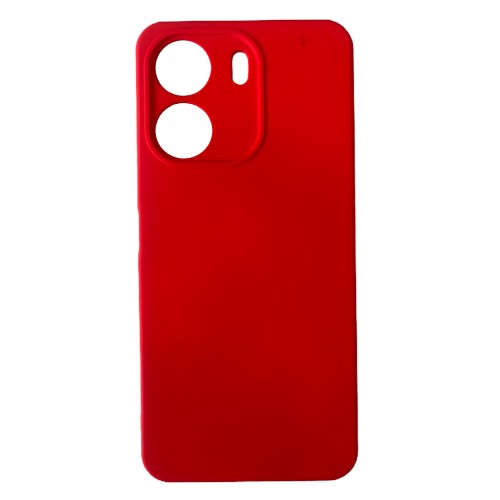 Back Cover  Soft Touch Σιλικόνης Κόκκινο (Poco C65)