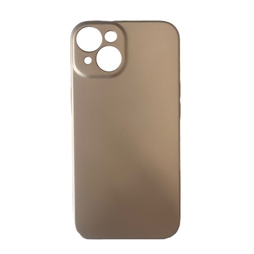 Θήκη σιλικόνης TPU  soft mat για Apple iPhone 14 - Χρυσό
