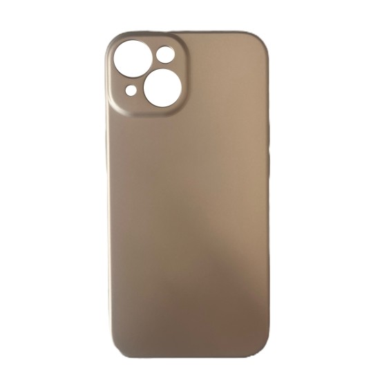 Θήκη σιλικόνης TPU  soft mat για Apple iPhone 14 - Χρυσό