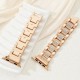 Λουράκι Μπρασελές με Strass Watchband for 42/44/45mm Gold