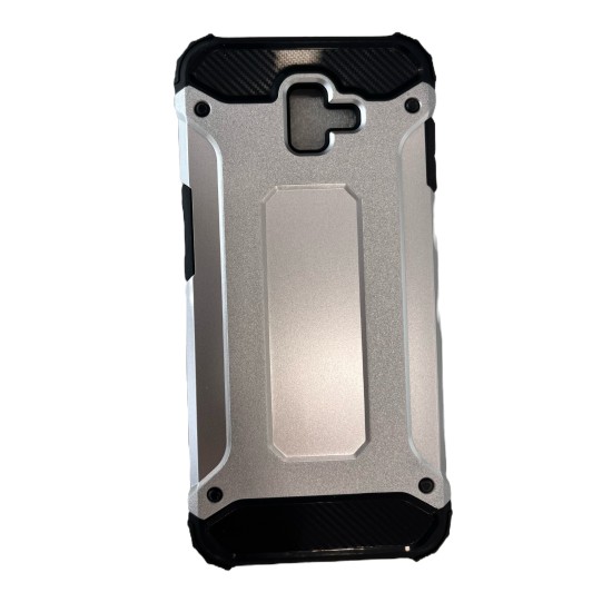 ARMOR BACK COVER SILVER (Galaxy J6 Plus)