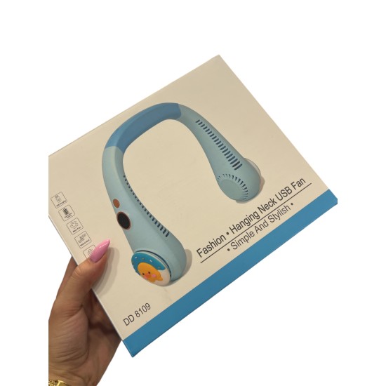 Hanging Neck USB Fan DD 8109 Γαλάζιο
