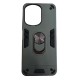 Poco C65 Hybrid Shockproof Armor Case Metal Rotating Ring Car Mount Holder Πράσινο (oem)