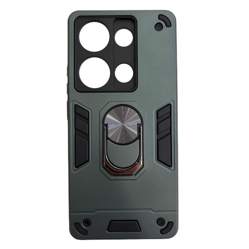 Hybrid Shockproof Armor Ring Car Mount Holder Πράσινο (Redmi Note 13 Pro 4G)