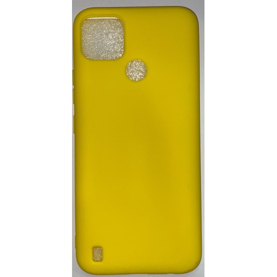 Θήκη Πλάτης Σιλικόνης για REALME C21Y/C25Y Yellow ΟΕΜ