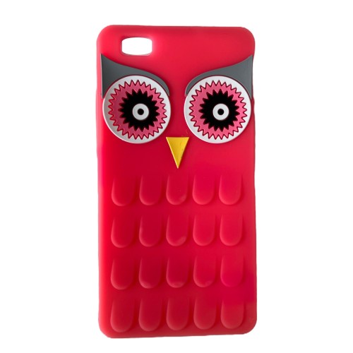 BACK COVER ΣΙΛΙΚΟΝΗΣ 3D ΡΟΖ ΚΟΥΚΟΥΒΑΓΙΑ (Huawei P8 Lite)