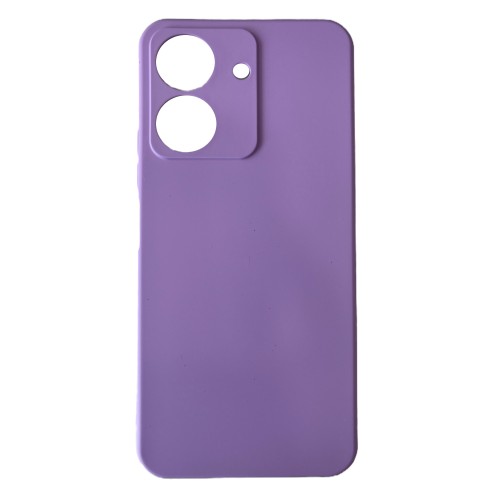 Back Cover  Soft Touch Σιλικόνης Λιλά (Poco C65)