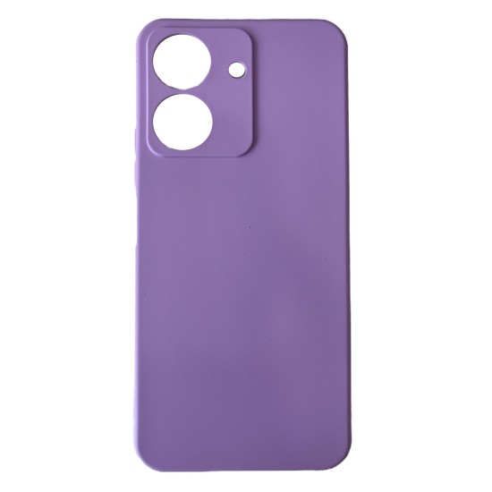 Back Cover  Soft Touch Σιλικόνης Λιλά (Poco C65)