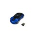 Mini Car Shape Gaming Mouse 2.4G Ανθεκτικό Ασύρματο Ποντίκι - Μπλε