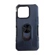 iPhone 15 Hybrid Shockproof Armor Case Rotating Ring Car Mount Holder Blue (oem)
