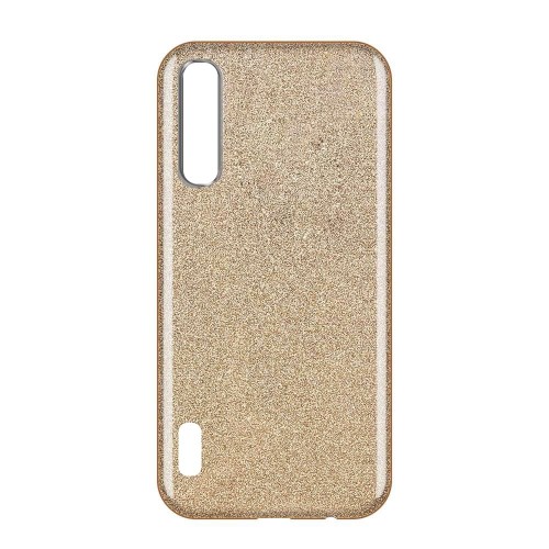 Θήκη Σιλικόνης Back Cover Liquid Glitter Χρυσό (XIAOMI MI A3)
