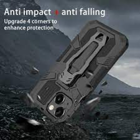 Back Clip Magnetic GPS car mount Phone Holder for iPhone 12 Pro Max - Μπλε 