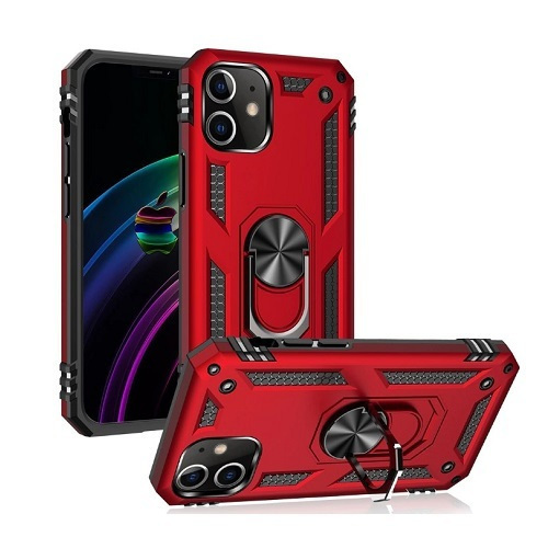 Hybrid Shockproof Armor Case With Rotating Ring Κόκκινο (iPhone 12 Mini) Hybrid Shockproof Armor Case With Rotating Ring Κόκκινο (iPhone 12 Mini)
