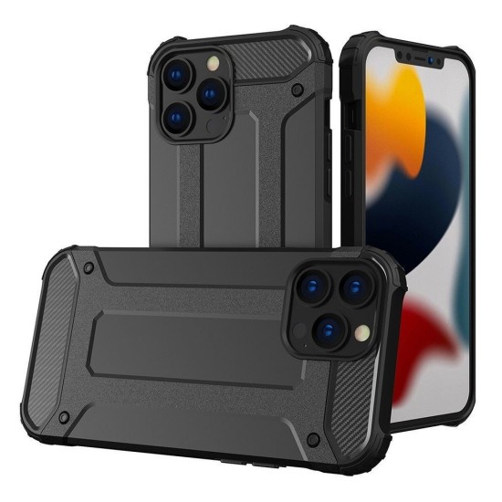 Armor Back Cover Πλαστικό Ανθεκτική Μαύρο (iPhone 14 Pro)