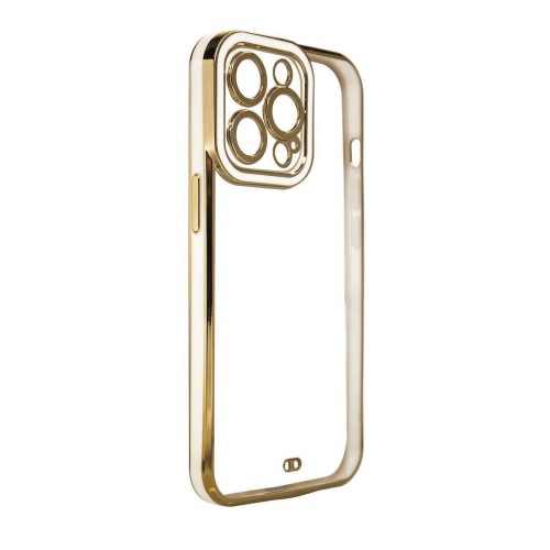 Fashion Gold Frame Back Cover Σιλικόνης Λευκό (iPhone 16 Pro Max)
