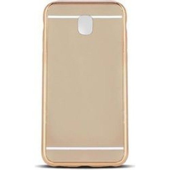 OEM Mirror Back Cover Σιλικόνης Χρυσό (Galaxy J7 2017)
