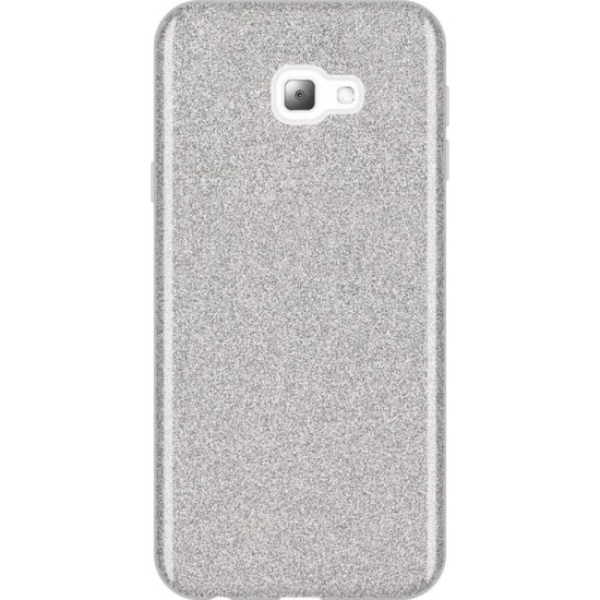 Forcell Shining Back Cover Σιλικόνης Ασημί (Galaxy J6 Plus)