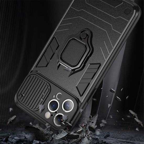 Sliding Camera Cover Σκληρή Θήκη με Δαχτυλίδι Red (Apple iPhone 13 Pro) Sliding Camera Cover Σκληρή Θήκη με Δαχτυλίδι Red (Apple iPhone 13 Pro)