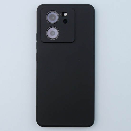  Back Cover Σιλικόνης Soft Touch Μαύρο (Poco F5)