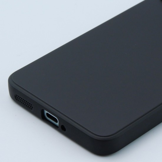  Back Cover Σιλικόνης Soft Touch Μαύρο (Poco F5)