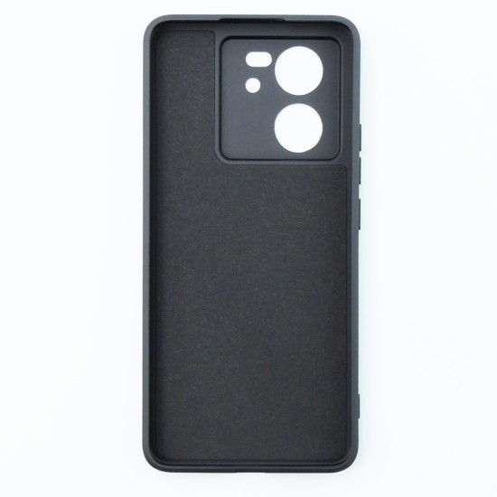  Back Cover Σιλικόνης Soft Touch Μαύρο (Poco F5)
