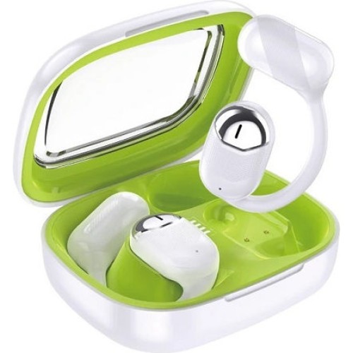 Kakusiga KSC-1110 Open Ear Bluetooth Handsfree Ακουστικά με Θήκη Φόρτισης Λευκά