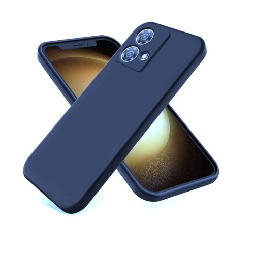 BACK COVER ΣΙΛΙΚΟΝΗΣ ΜΠΛΕ (Motorola Moto Edge 40 Neo 5G)