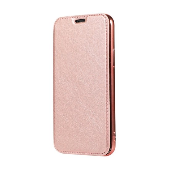 Forcell Electro Book Flip Case For Samsung Galaxy A31 Rose Gold