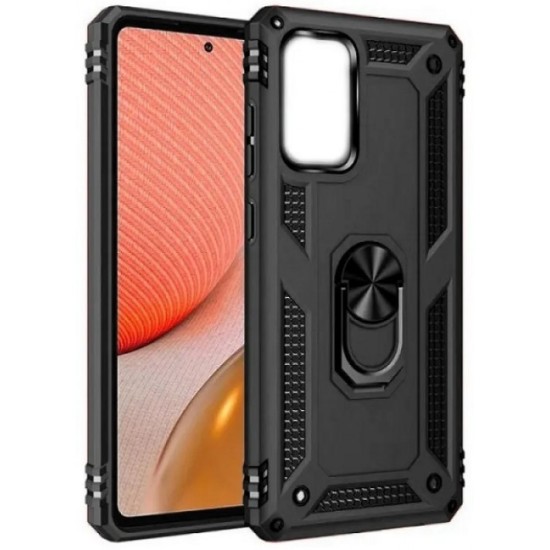 Θήκη Anti Fall for Redmi 12 back cover magnetic holder ring - Μαύρο Θήκη πλάτης Σιλικόνη & Σκληρό πλαστικό