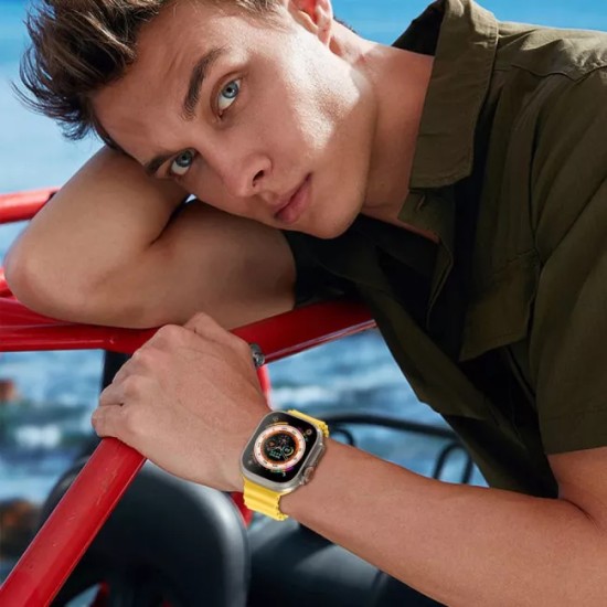 KLGO Silicone Κίτρινο Λουράκι Apple Watch 42/44/45/49mm KLGO Silicone Κίτρινο Λουράκι Apple Watch 42/44/45/49mm