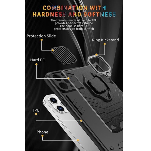 Sliding Camera Cover Σκληρή Θήκη με Δαχτυλίδι Blue (Apple iPhone 13 Pro Max) Sliding Camera Cover Σκληρή Θήκη με Δαχτυλίδι Blue (Apple iPhone 13 Pro Max)