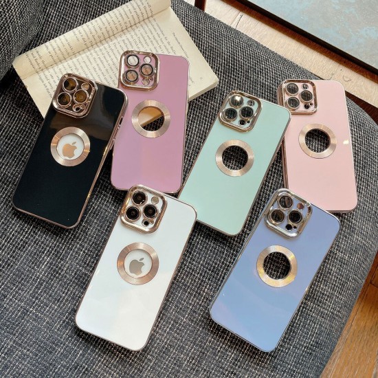 Luxury Soft Electroplated Phone Case For iPhone 12 Silicone Cases Cover Turquoise