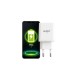 KLGO Φορτιστής με Θύρα USB-A και Θύρα USB-C και Καλώδιο USB-C - USB-C 35W Power Delivery Λευκός (PD-22) KLGO Φορτιστής με Θύρα USB-A και Θύρα USB-C και Καλώδιο USB-C - USB-C 35W Power Delivery Λευκός (PD-22)