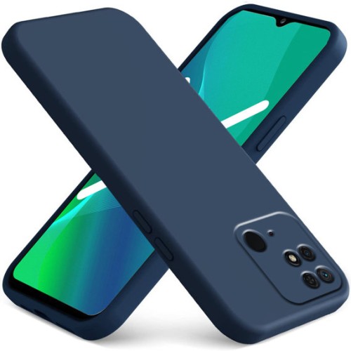 Back Cover Σιλικόνης Σκούρο Μπλε (Redmi 10C)