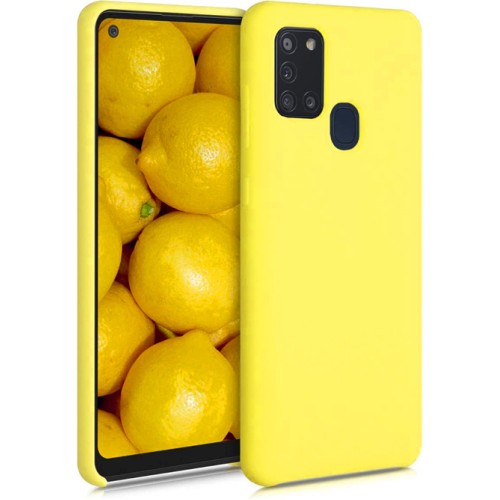 Back Cover Σιλικόνης Κίτρινο (Galaxy M31)