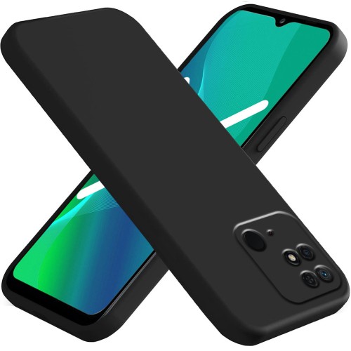 Back Cover Σιλικόνης Μαύρο (Redmi 10C)