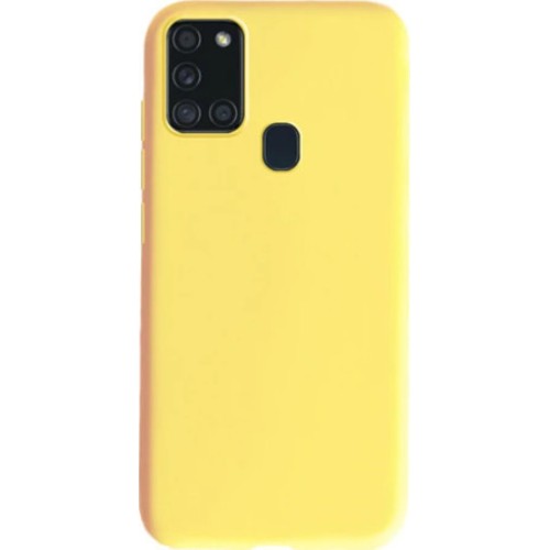 ΘΗΚΗ ΣΙΛΙΚΟΝΗΣ ΜΟΝΟΧΡΩΜΗ SAMSUNG GALAXY A21S- ΚΙΤΡΙΝΟ ΘΗΚΗ ΣΙΛΙΚΟΝΗΣ ΜΟΝΟΧΡΩΜΗ SAMSUNG GALAXY A21S- ΚΙΤΡΙΝΟ