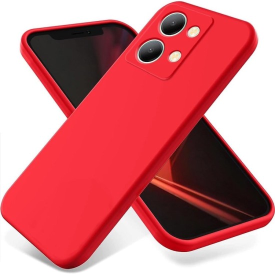 Silky Soft Back Cover Σιλικόνης Κόκκινο (Vivo Y36 (OEM))