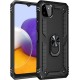  Ring Back Cover Σιλικόνης Μαύρο για Samsung Galaxy A22 5G