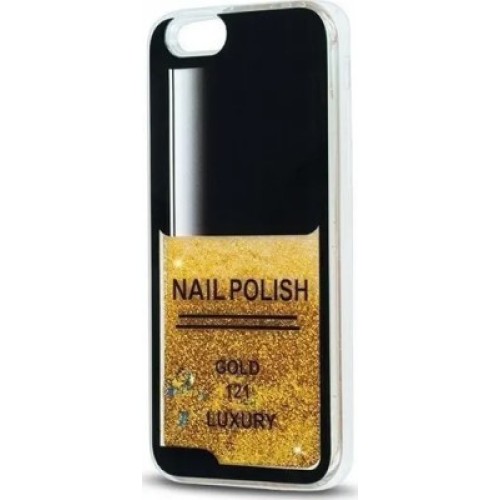 OEM TPU LIQUID GLITTER NAIL BACK CASE FOR SAMSUNG GALAXY J7 2016 (J710) GOLD