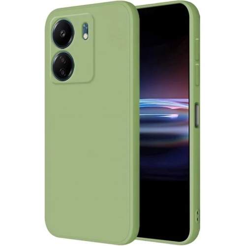Back Cover  Soft Touch Σιλικόνης Λαχανί (Poco C65)
