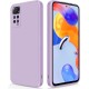 Xiaomi Redmi Note 11 Pro Silky and Soft Touch Finish TPU 2mm Silicone Back Cover Case Λιλά (oem)