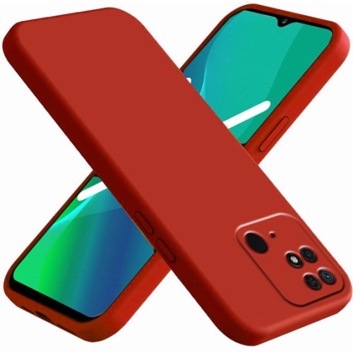 Back Cover Σιλικόνης Σκούρο Κόκκινο (Redmi 10C)