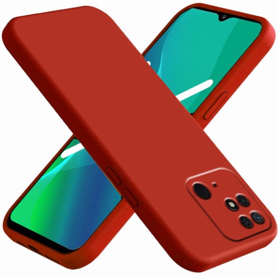 Back Cover Σιλικόνης Σκούρο Κόκκινο (Redmi 10C)
